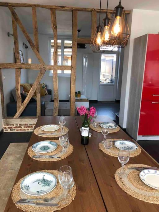 Maison Sur La Place Du Village D'Ourville En Caux מראה חיצוני תמונה